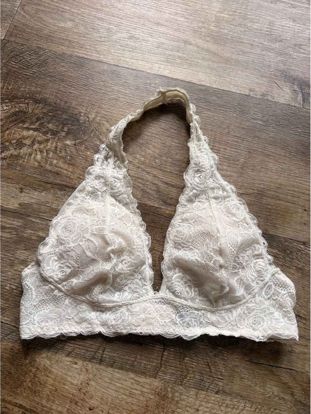 Free Press Ivory Lace Bralette Size Small